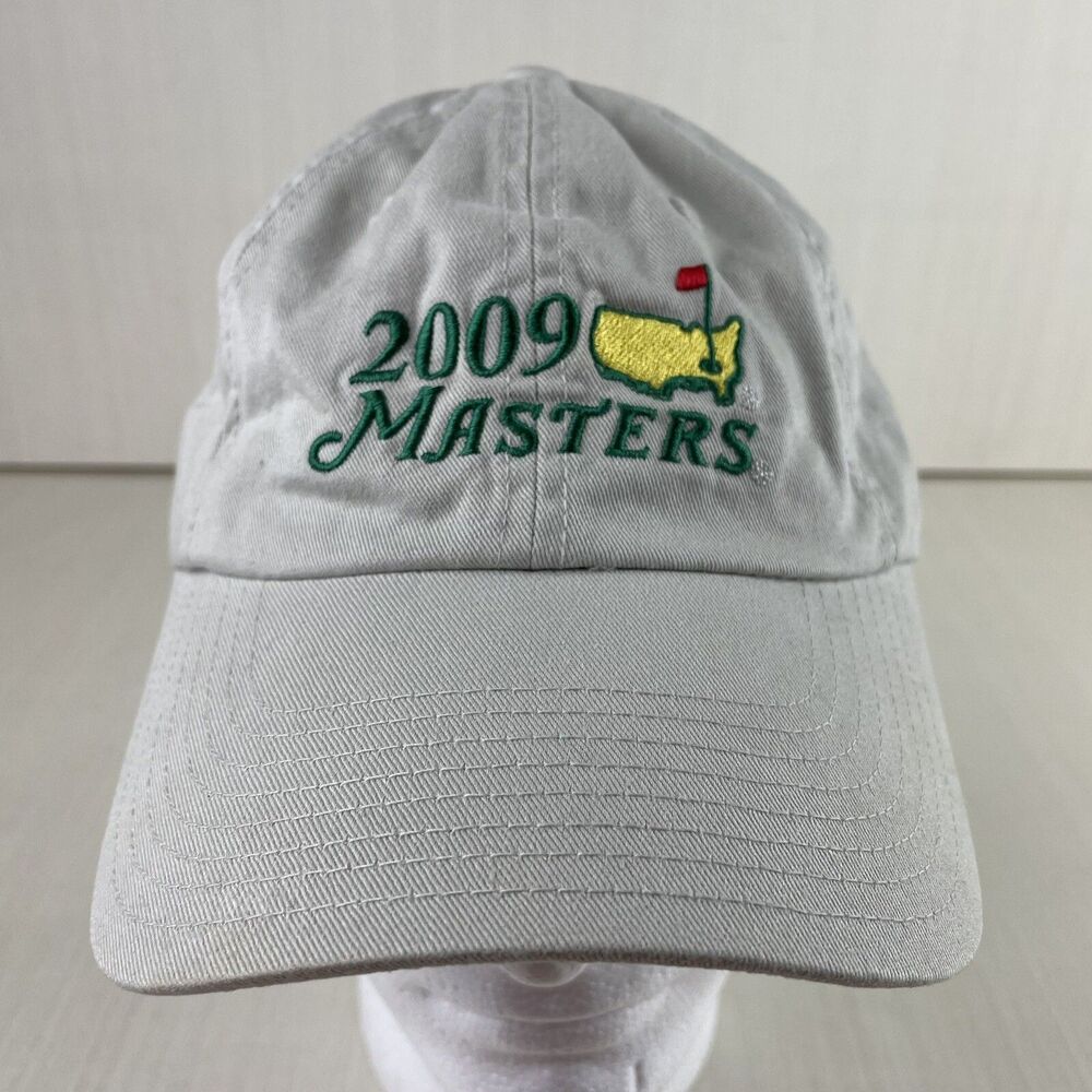 The Masters Hat Cap Golf Biege Strapback Adjustable 2009 American Needle
